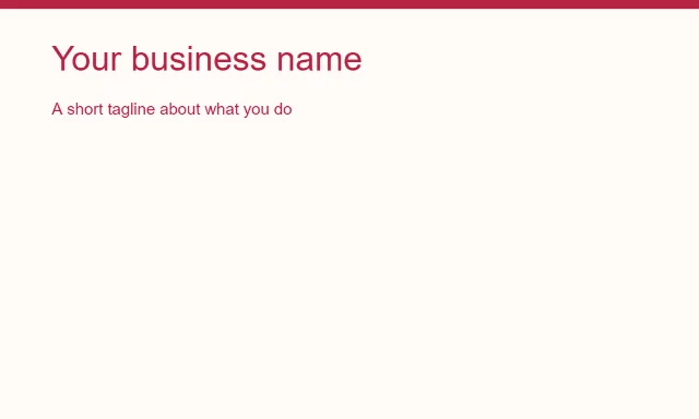 Rose signature: Your business name