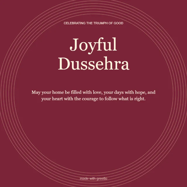 Courage in crimson: Joyful Dussehra
